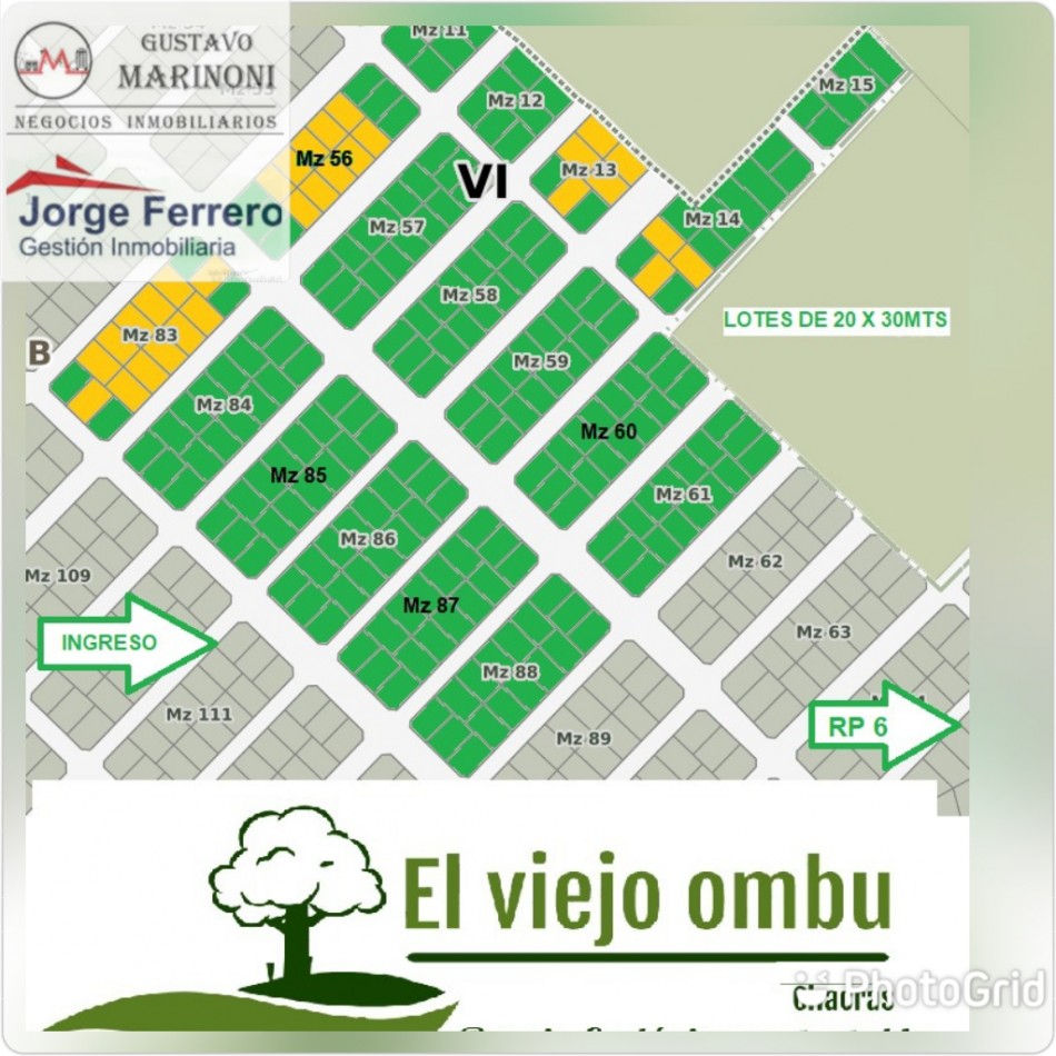 Hermoso Lote 600 Mtrs Barrio El Viejo Ombu San Vicente