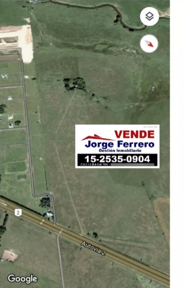 Venta Campo 77 Hect Ruta 2 Km90a 600mtrs Peaje Samborombon